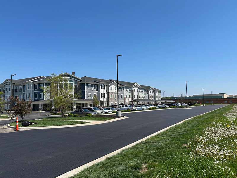 Full Asphalt Pavement Reconstruction at Bloom Living Retirement Community in Olathe, KS